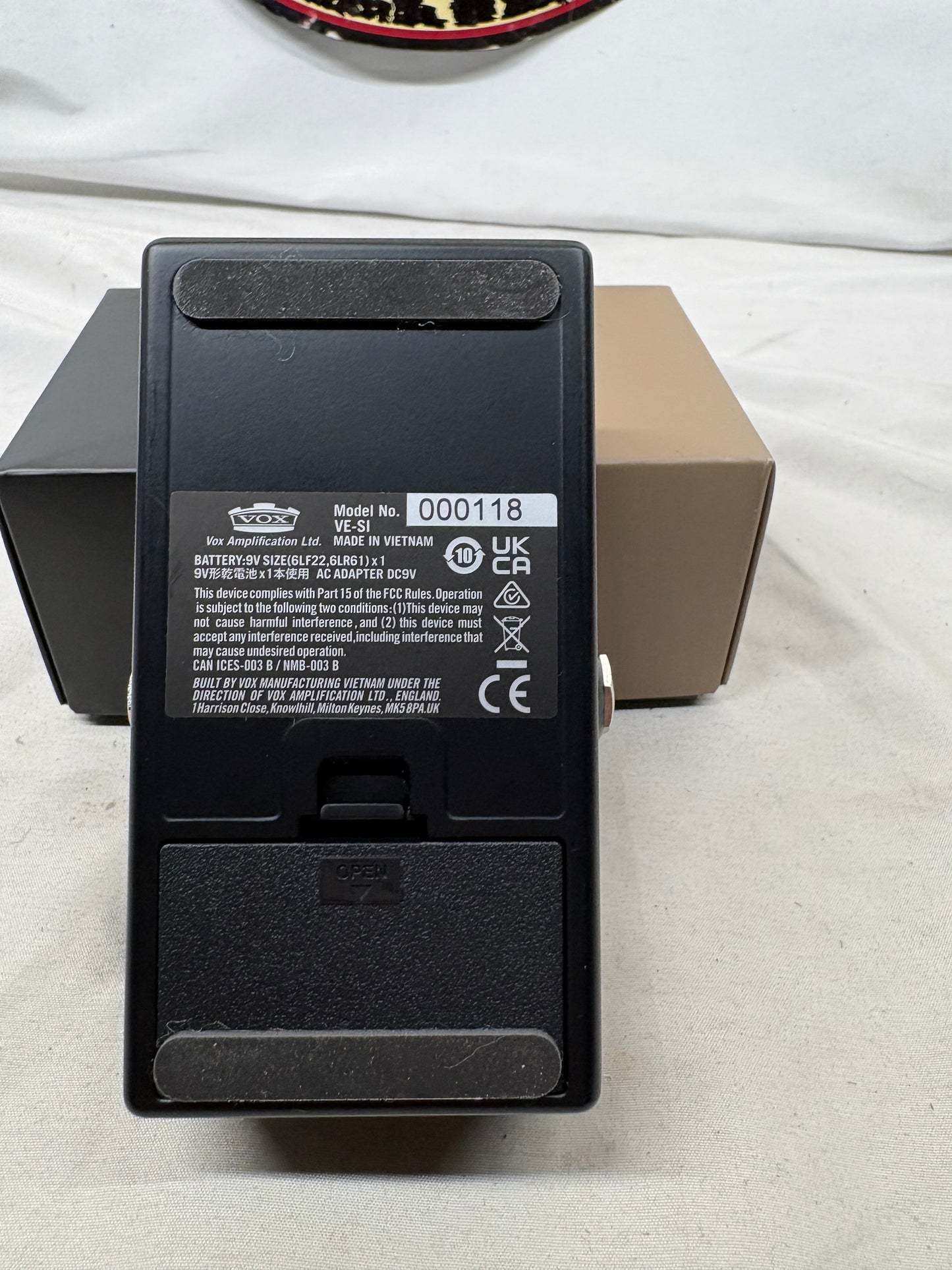 Vox VE-SI Smooth Impact Tube Compressor Pedal with Box