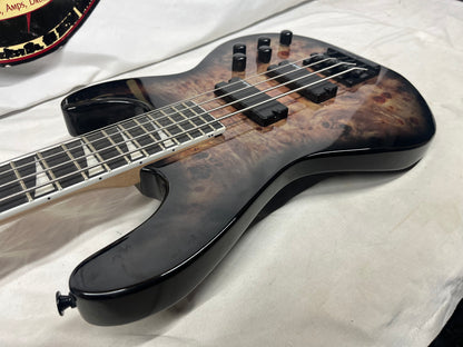 Jackson JS Series 4-String Electric Concert Bass - Transparent Black Burst
