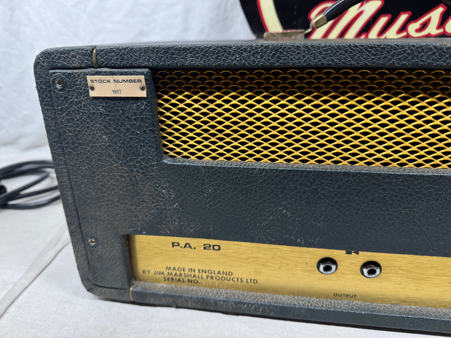 Marshall Model 1917 JMP PA20 pa p.a. 20-Watt Tube Amplifier Head 1970 - Local Pickup Only
