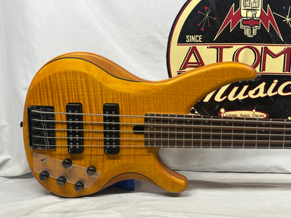 Yamaha TRBX605FM 5-String Electric Bass- Matte Amber