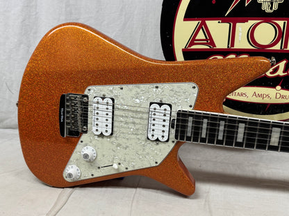 Ernie Ball Music Man BFR Ball Family Reserve Albert Lee HH Tremolo Signature Model Guitar with COA + Case 2018 - Orange Crush Sparkle