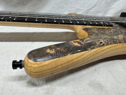 Warwick Limited Edition #39 of 100 Teambuilt Corvette $$ Double Buck 5-String Bass 2019 - Natural Transparent Satin Multicolor