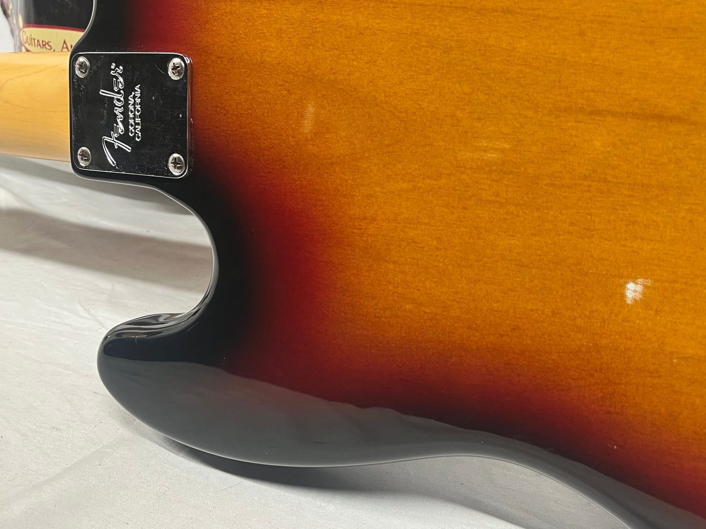 Fender American 4-String Electric Jazz Bass with Hard Case - 3-Color Sunburst