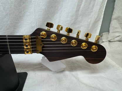 Warmoth S-style HSS Guitar with Lace Sensor Hot Gold Pickups by Houston Electric Guitar Jerry DeLue - Image 7