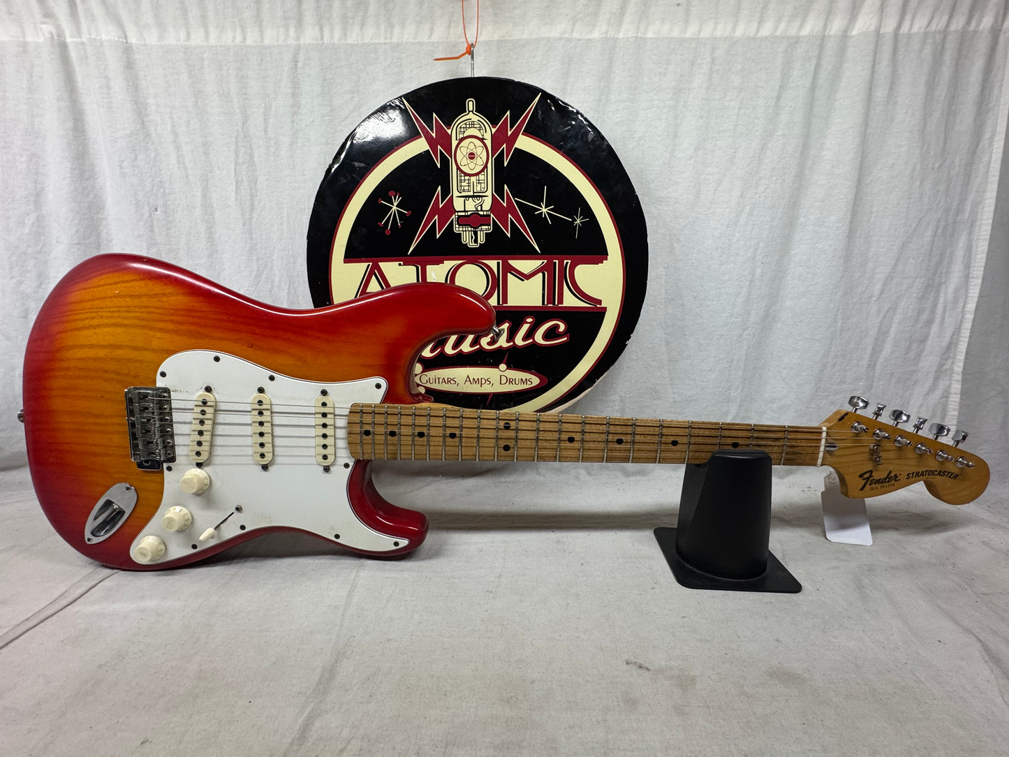 Fender USA Stratocaster Guitar with Case - neck has been re-fin'd / re-fretted / re-shaped 1982