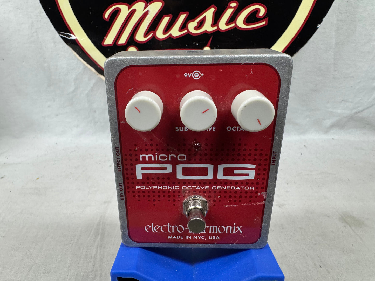 Electro-Harmonix Micro POG p.o.g. Polyphonic Octave Generator Pitch Shifter Harmonizer Pedal