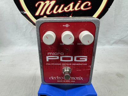 Electro-Harmonix Micro POG p.o.g. Polyphonic Octave Generator Pitch Shifter Harmonizer Pedal