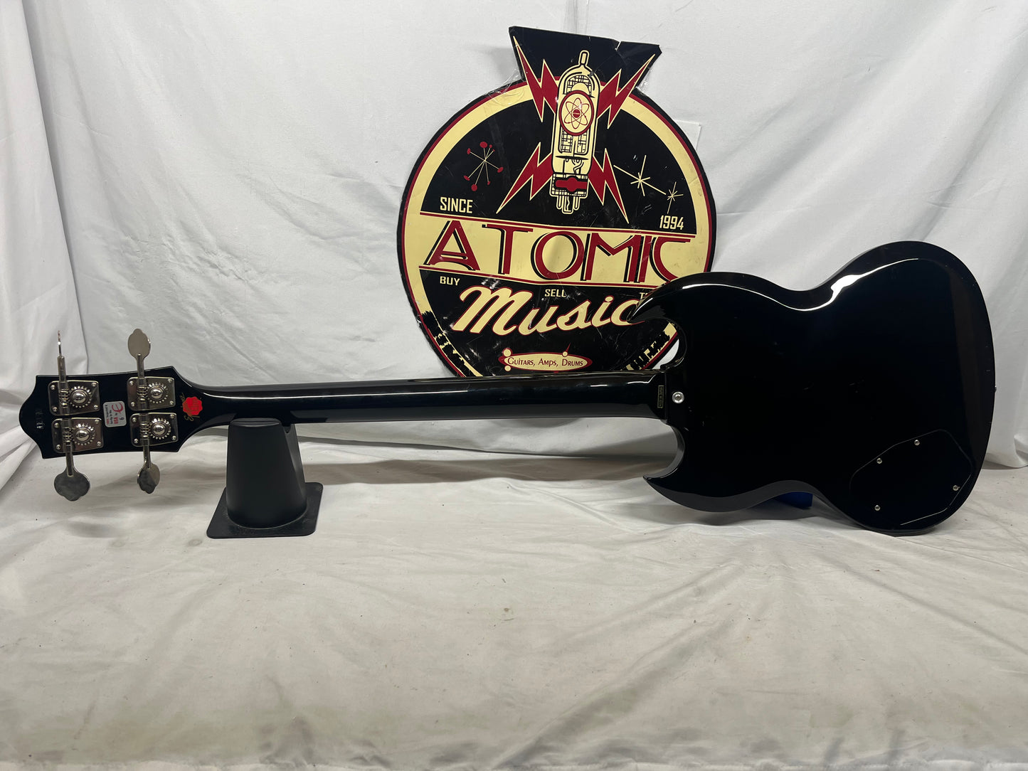 Epiphone Elite EB-3 4-String Doublecut Electric Bass - Black - NUT HAS BEEN RAISED