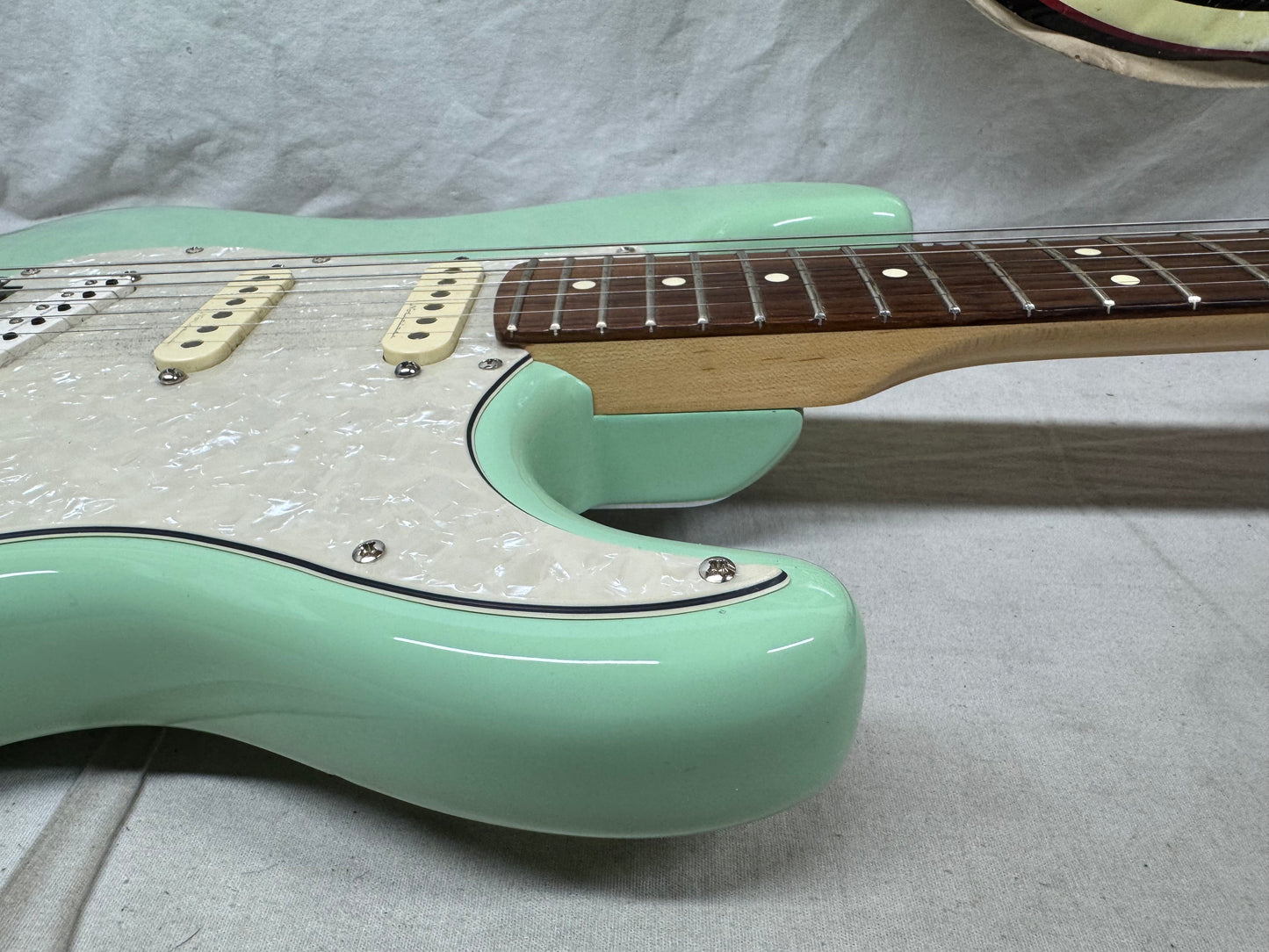 Fender USA Jeff Beck Stratocaster Guitar with Case 2015 - Surf Green / Rosewood fingerboard