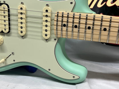 Fender American Performer Stratocaster Strat HSS Electric Guitar - Satin Surf Green