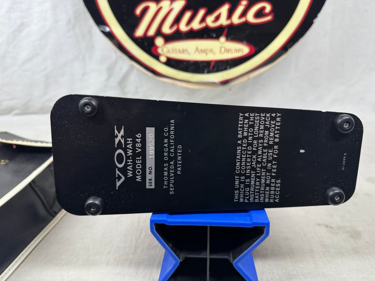 Vox Thomas Organ V846 Wah Wah Pedal with Sheath Vintage