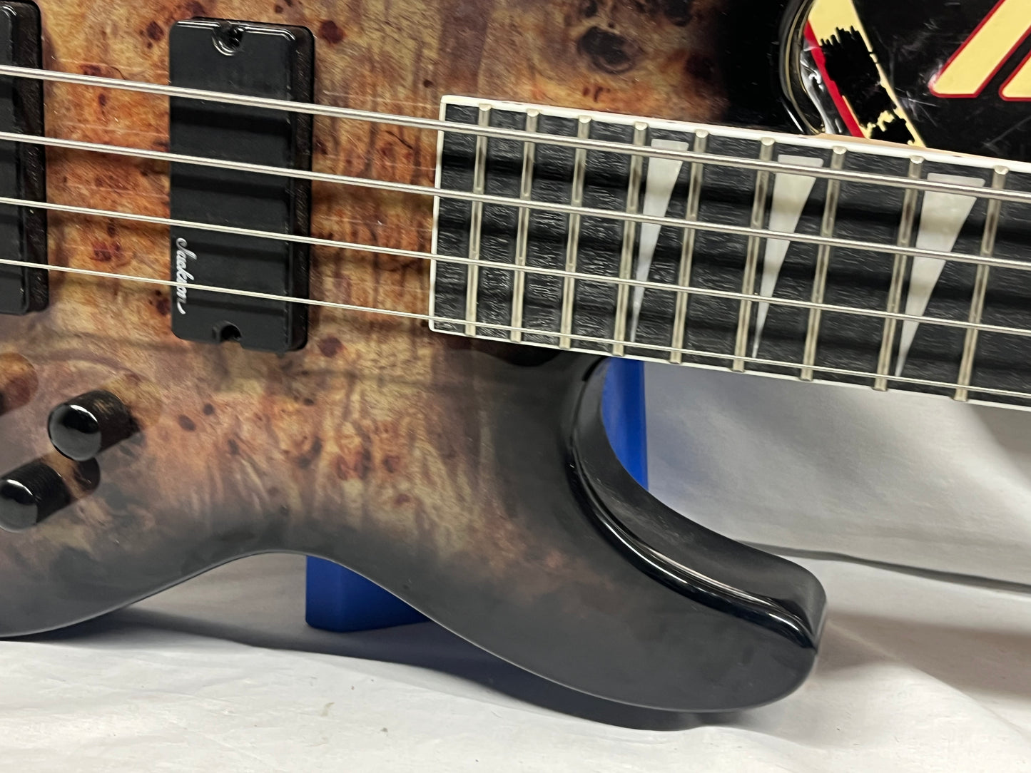 Jackson JS Series 4-String Electric Concert Bass - Transparent Black Burst