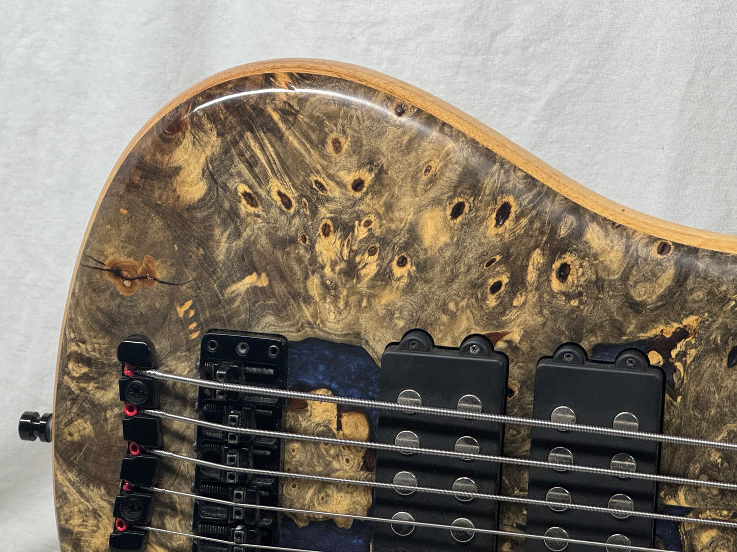 Warwick Limited Edition #39 of 100 Teambuilt Corvette $$ Double Buck 5-String Bass 2019 - Natural Transparent Satin Multicolor