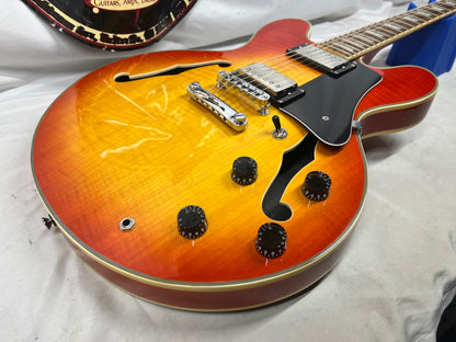 Michael Dolsey Designs Double Cutaway Semi-Hollow Body Electric Guitar