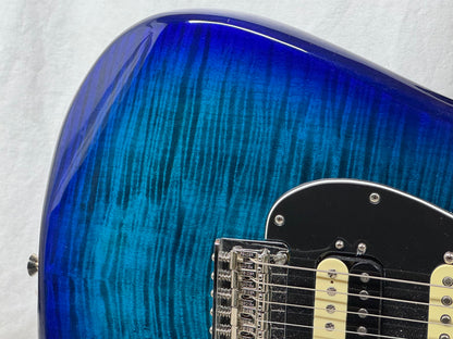 Fender Limited Edition Player Stratocaster HSS Plus Top Guitar 2021 - Blue Burst / Maple neck