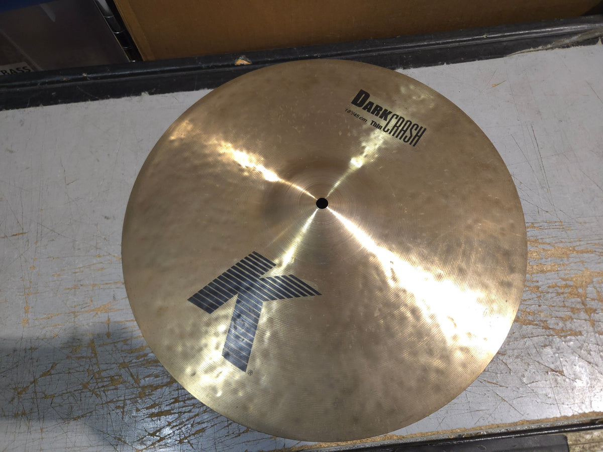 Zildjian 18" K Series Dark Thin Crash Cymbal 1993 - Present - Traditional