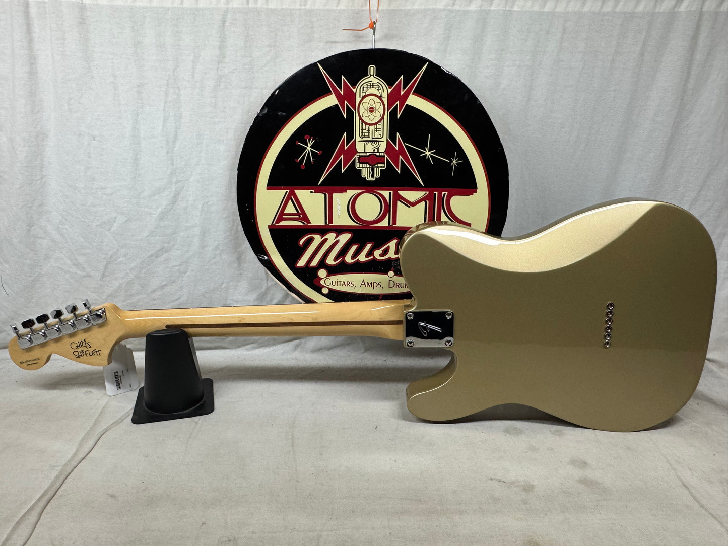 Fender Chris Shiflett Telecaster Deluxe Guitar with Case 2019 - Shoreline Gold / Rosewood fingerboard