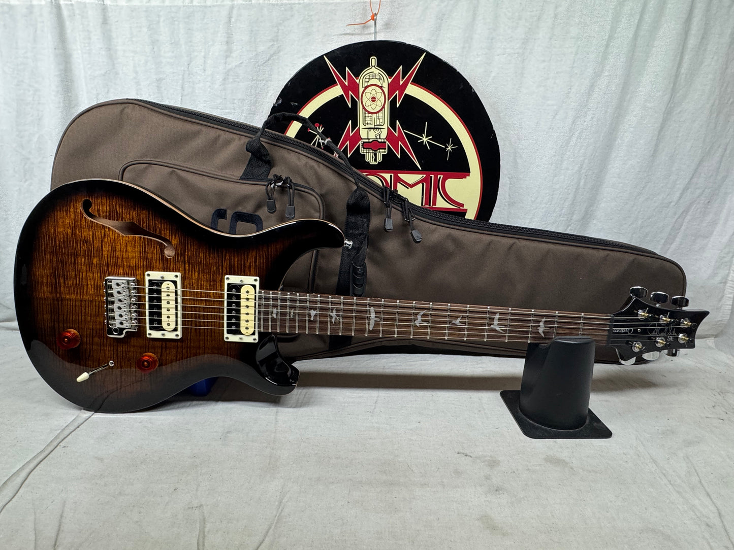 PRS Paul Reed Smith SE Custom 22 SH Semi-Hollow Body semi-hollowbody Guitar with Gig Bag 2022