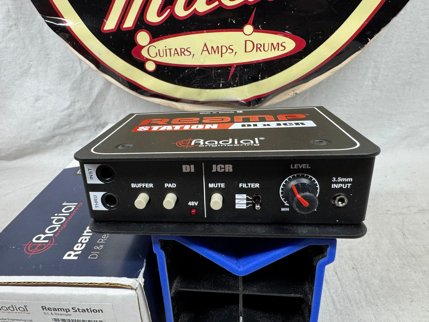Radial Engineering Reamp Station Direct Box di d.i. & Reamper with Box