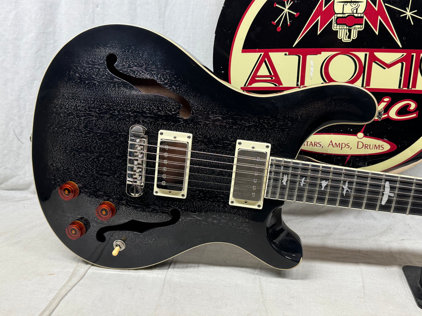 PRS Paul Reed Smith SE HBPEIBDH Hollowbody Standard Piezo Guitar with Case 2024 - Dog Hair Smokeburst