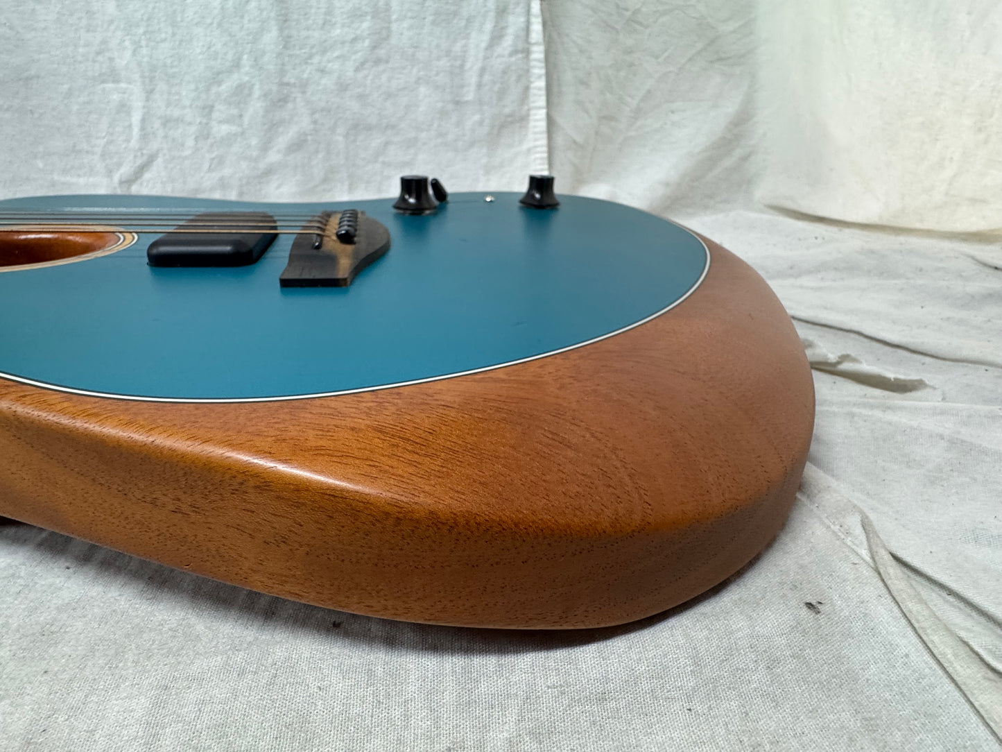 Fender American Acoustasonic Jazzmaster Guitar with Gig Bag 2021 - Ocean Turquoise / Ebony fingerboard