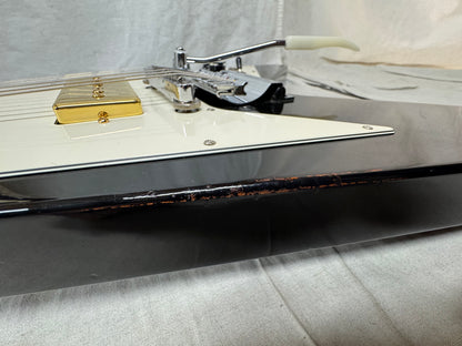 Gibson Flying V Guitar with TKL Case - mods 1993 - Ebony / Black