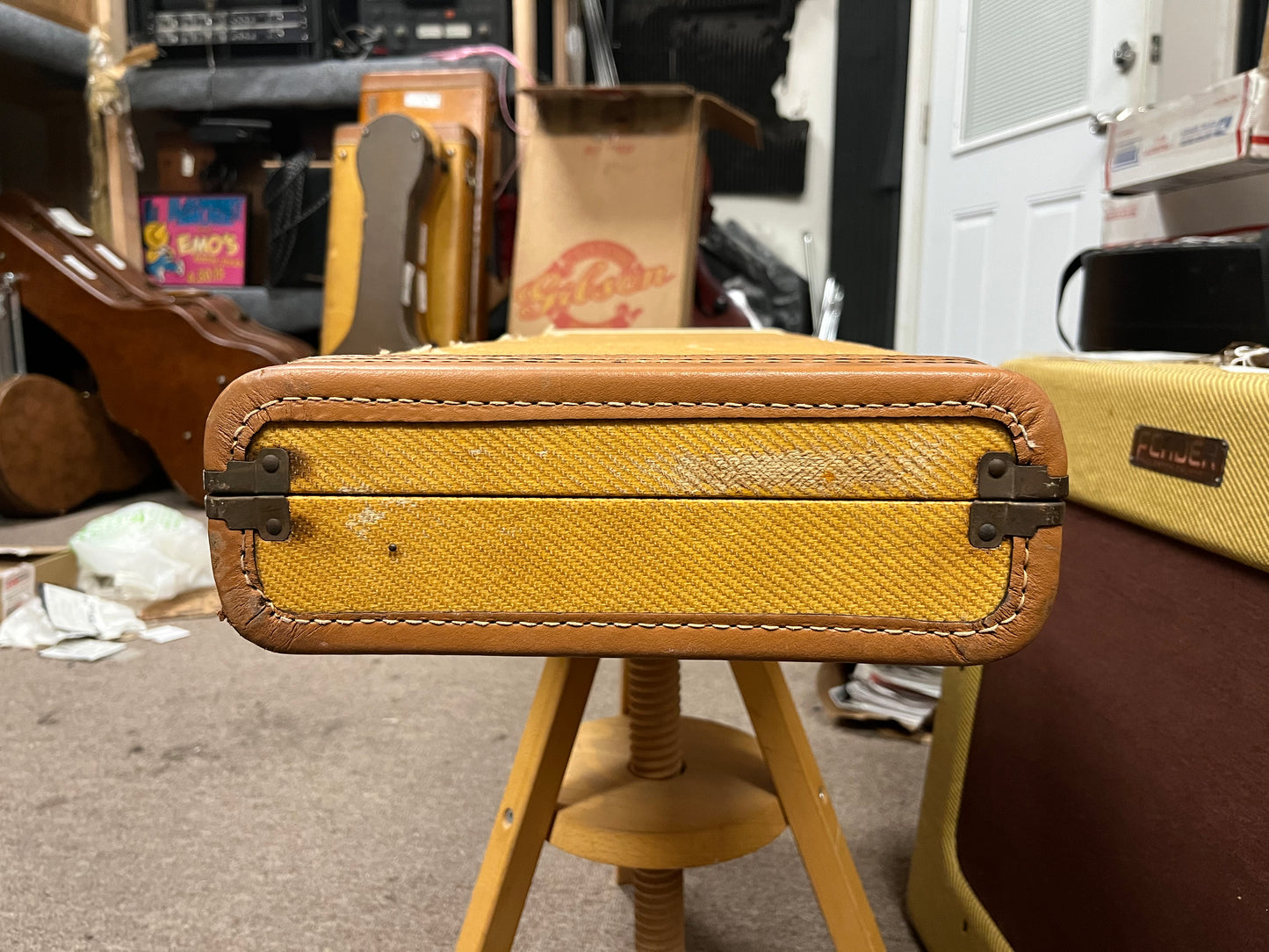 Fender Tweed Case for Double Neck Lap Steel Guitar