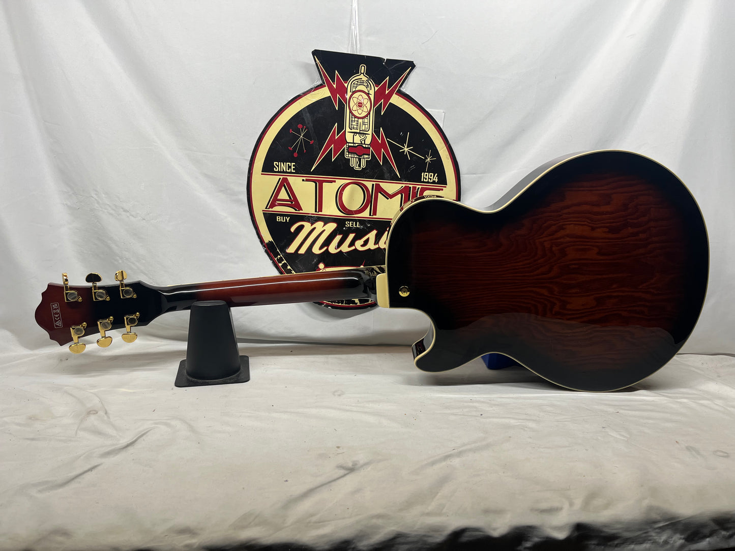 Ibanez AG95QA Hollow Body Electric Guitar - Dark Brown Sunburst