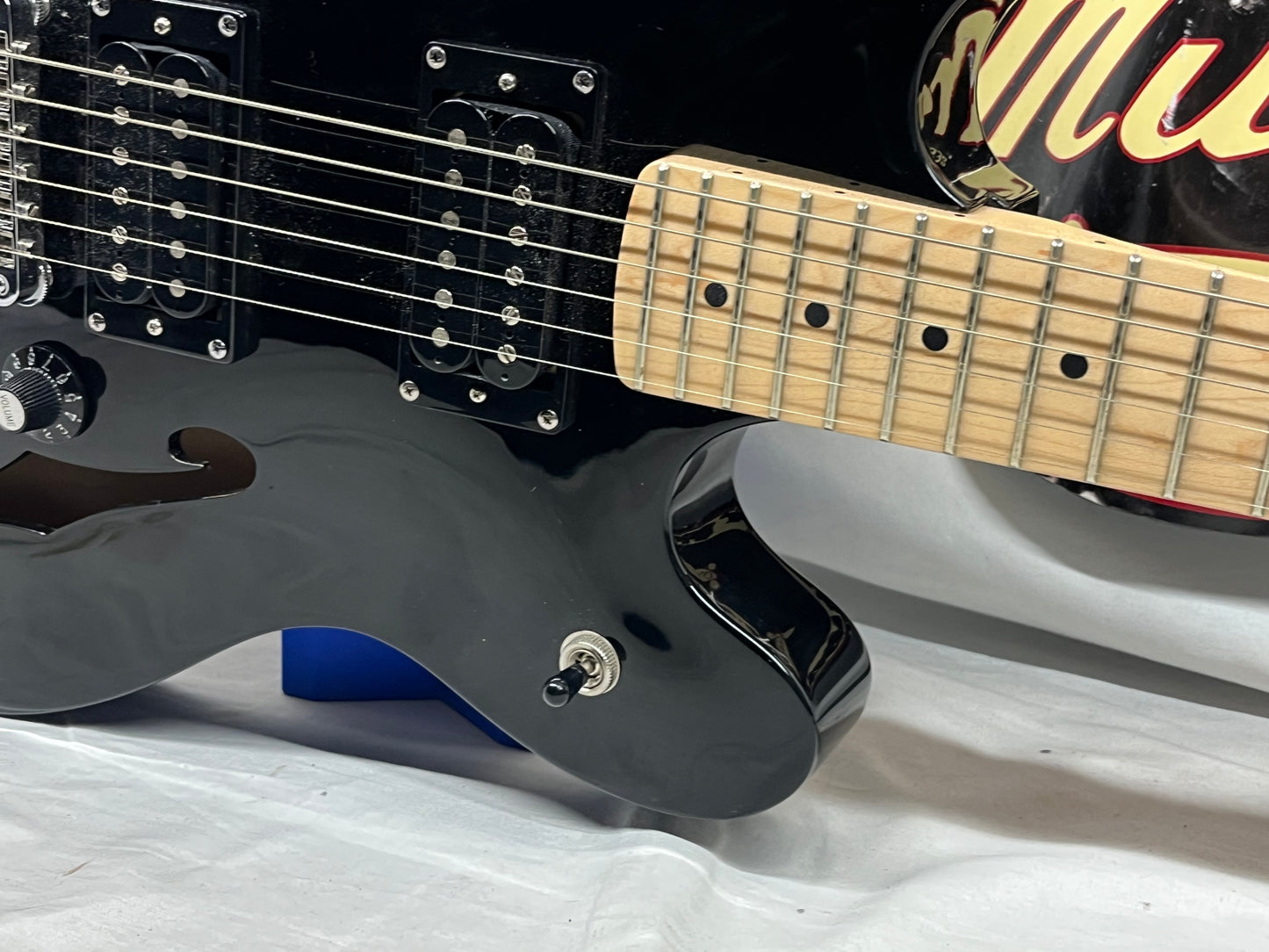 Squier Affinity Series Starcaster Semi-Hollow Body Electric Guitar - Black