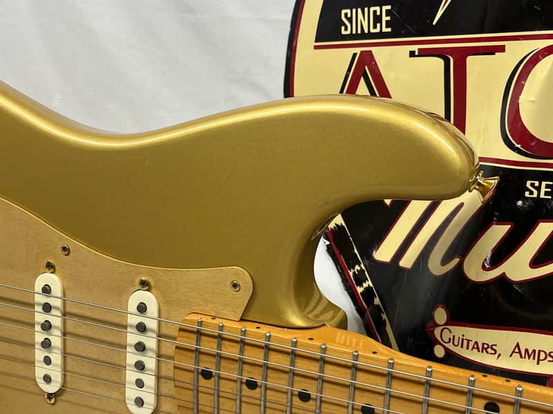 Fender 50th Anniversary Golden Stratocaster Strat Electric Guitar - Image 3