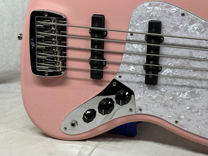 G&L JB-5 jb5 5-string Bass with Case 2021 - Shell Pink