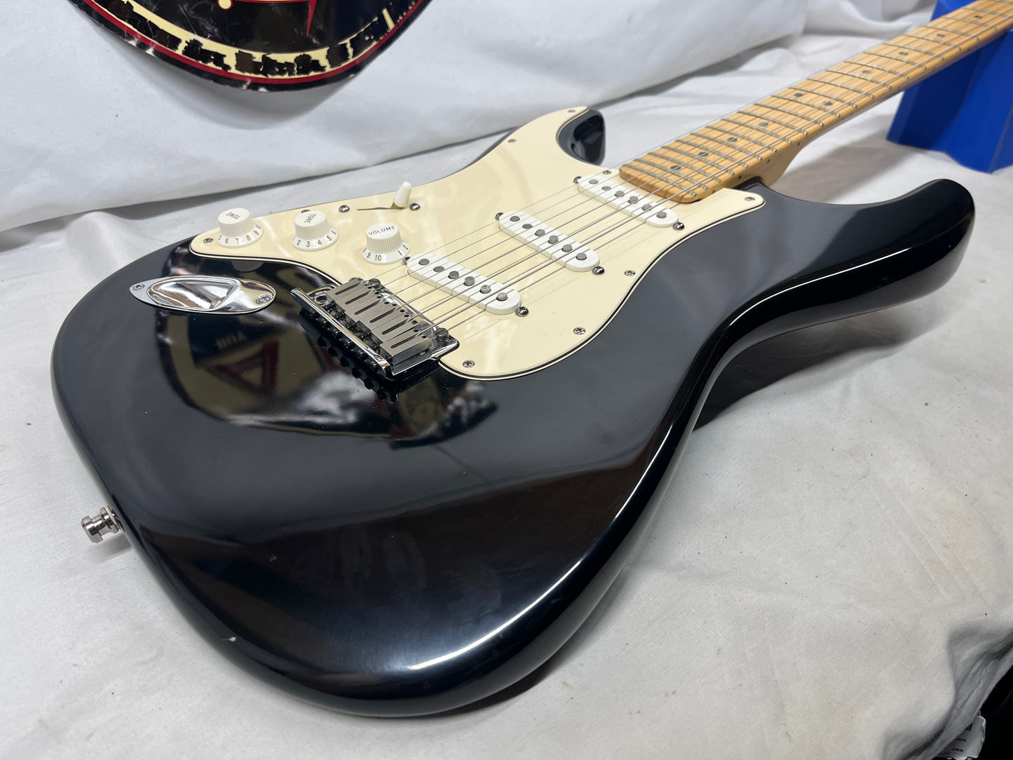 Fender American Stratocaster Strat Left Handed Lefty Electric Guitar - Black
