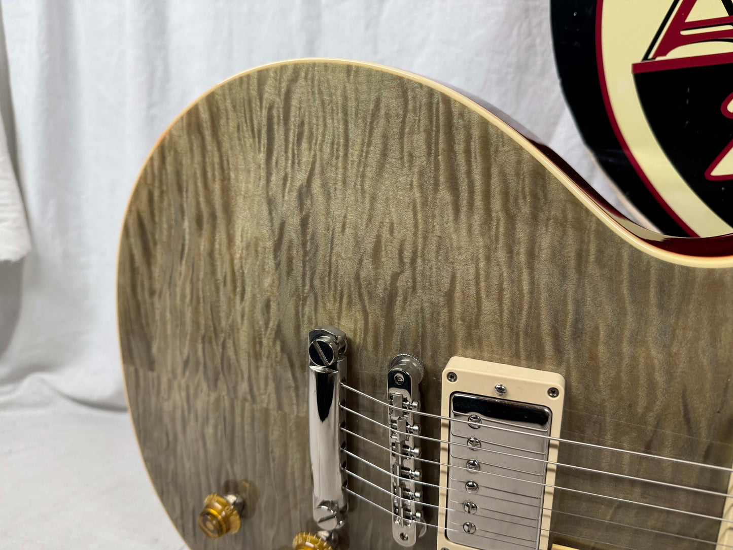 Gibson Custom Shop Les Paul Standard Rock Top Guitar with COA + Case 2017 - Fossilized Flamed Malechite