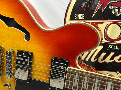 Michael Dolsey Designs Double Cutaway Semi-Hollow Body Electric Guitar