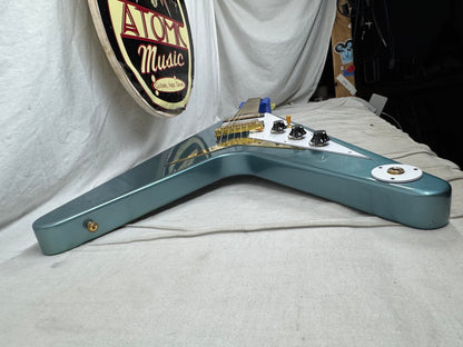 Gibson USA Custom Shop '59 1959 Reissue Flying V Guitar with COA + Case - Pelham Blue