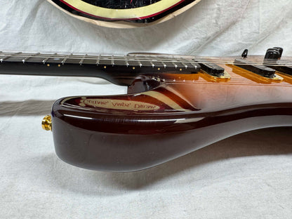 Warmoth S-style HSS Guitar with Lace Sensor Hot Gold Pickups by Houston Electric Guitar Jerry DeLue