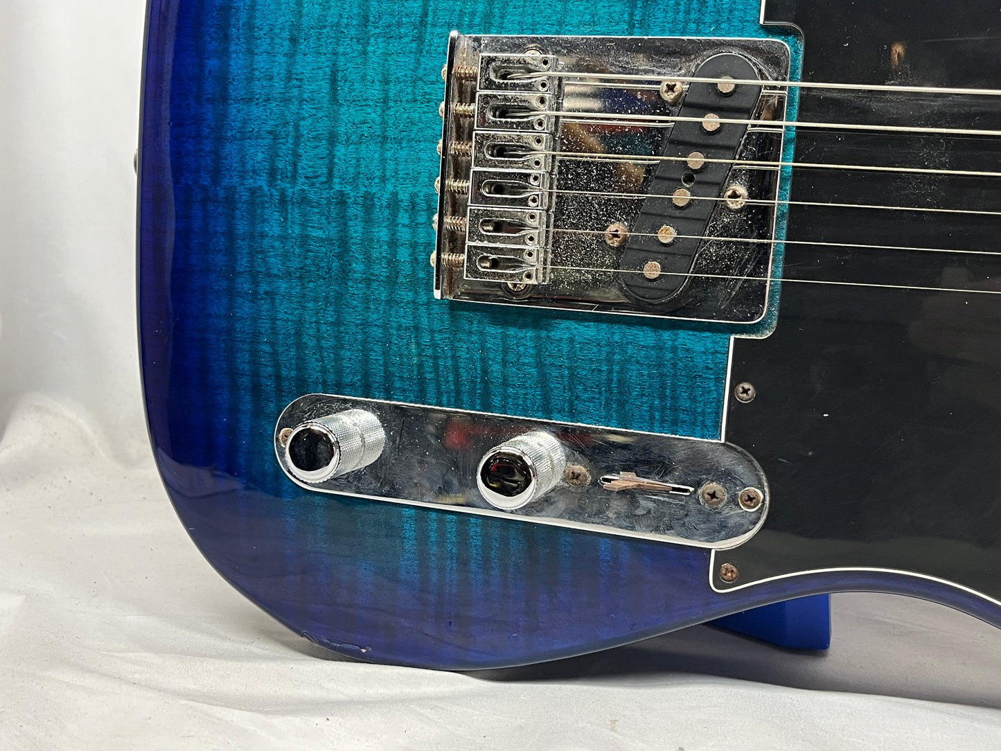 Fender Limited Edition Player Telecaster Plus Top Electric Guitar MIM - Made in Mexico - Blue Burst