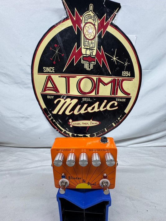 Spun Loud Effects Blister & Peel Dual Dirt Overdrive Distortion Fuzz Pedal