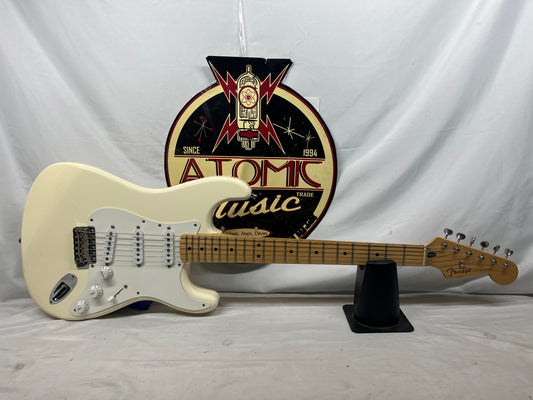 Fender Jimmie-Vaughn Tex-Mex Stratocaster Strat Electric Guitar MIM - Made in Mexico - Olympic White