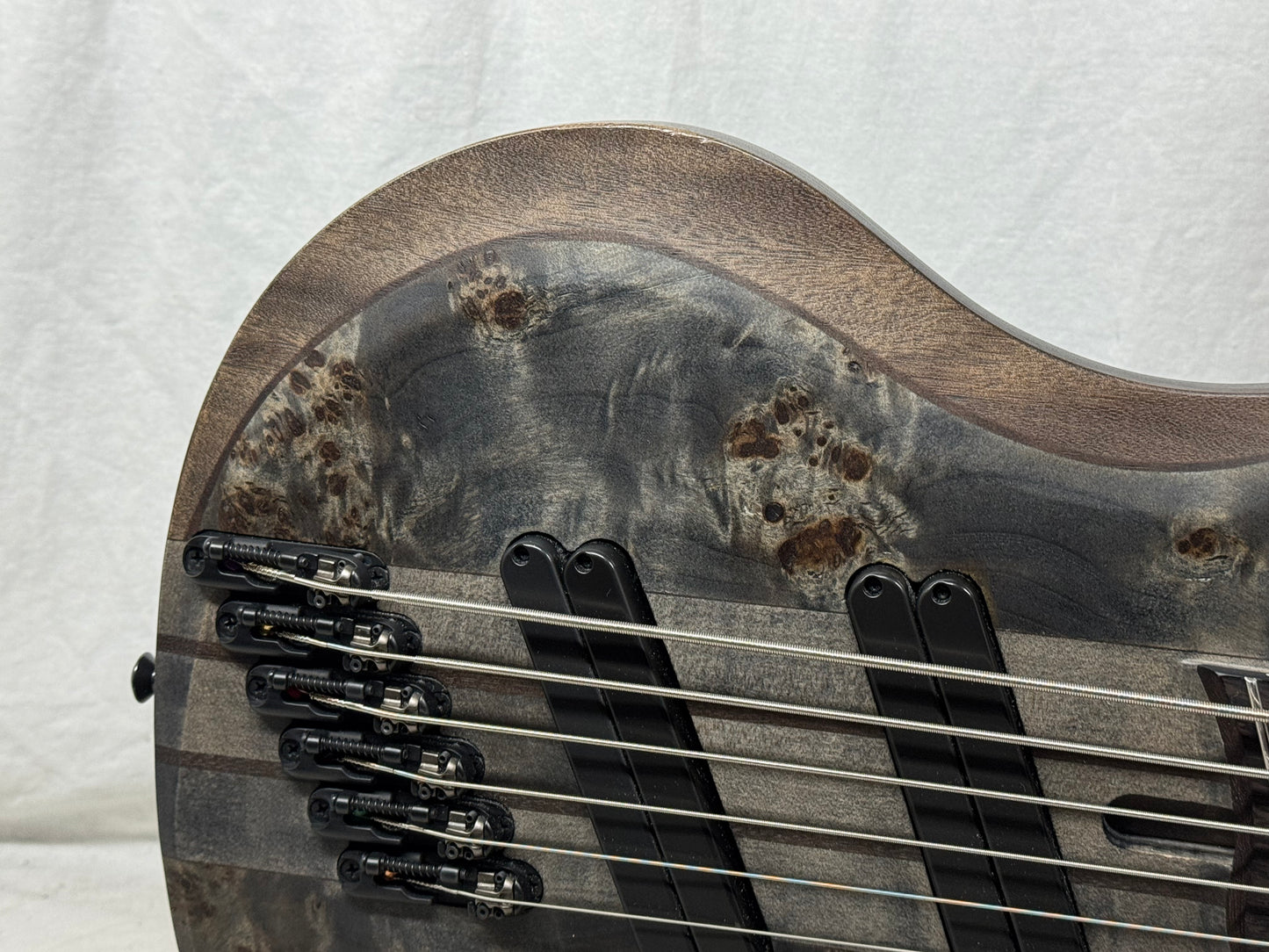 Ibanez BTB Series BTB806MS-TGF 6-string Multiscale Bass with Soft Case 2022 - Transparent Gray Flat