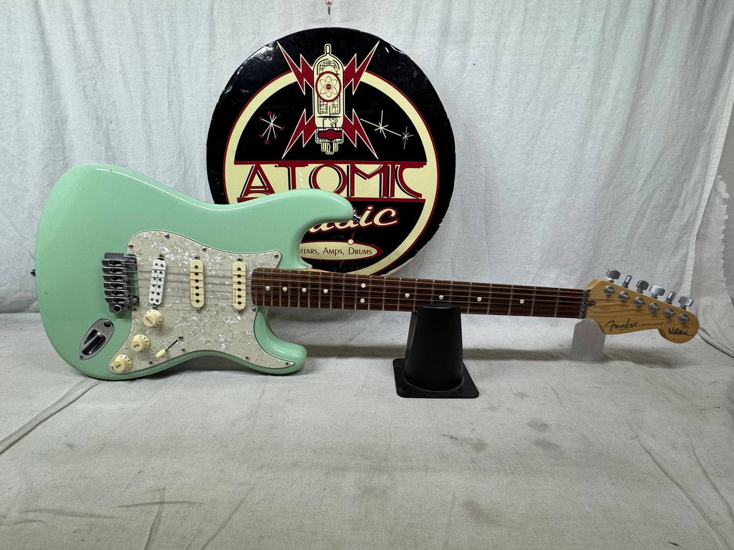 Fender USA Jeff Beck Stratocaster Guitar with Case 2015 - Surf Green / Rosewood fingerboard