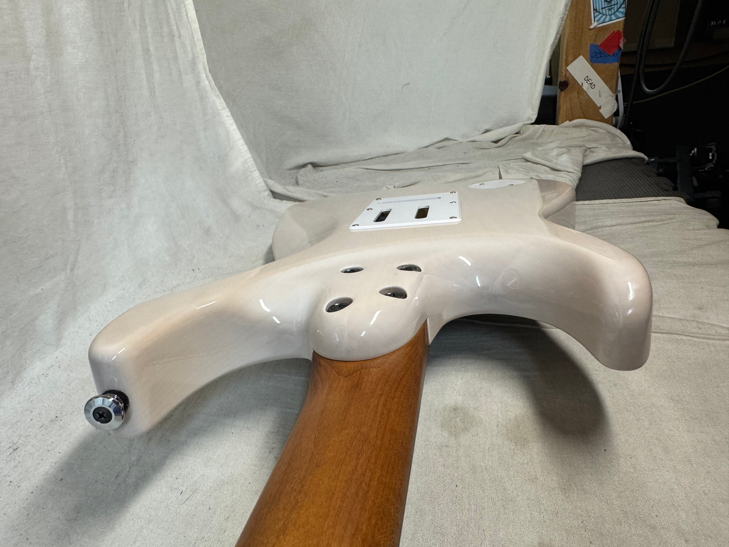 Ibanez Prestige AZ Series AZ2204N-AWD AZ2204 Guitar with Case - MIJ Made In Japan 2023 - Antique White Blonde