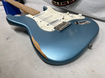 Fender Player Stratocaster Strat Electric Guitar MIM - Made in Mexico - Home-Distressed Tidepool