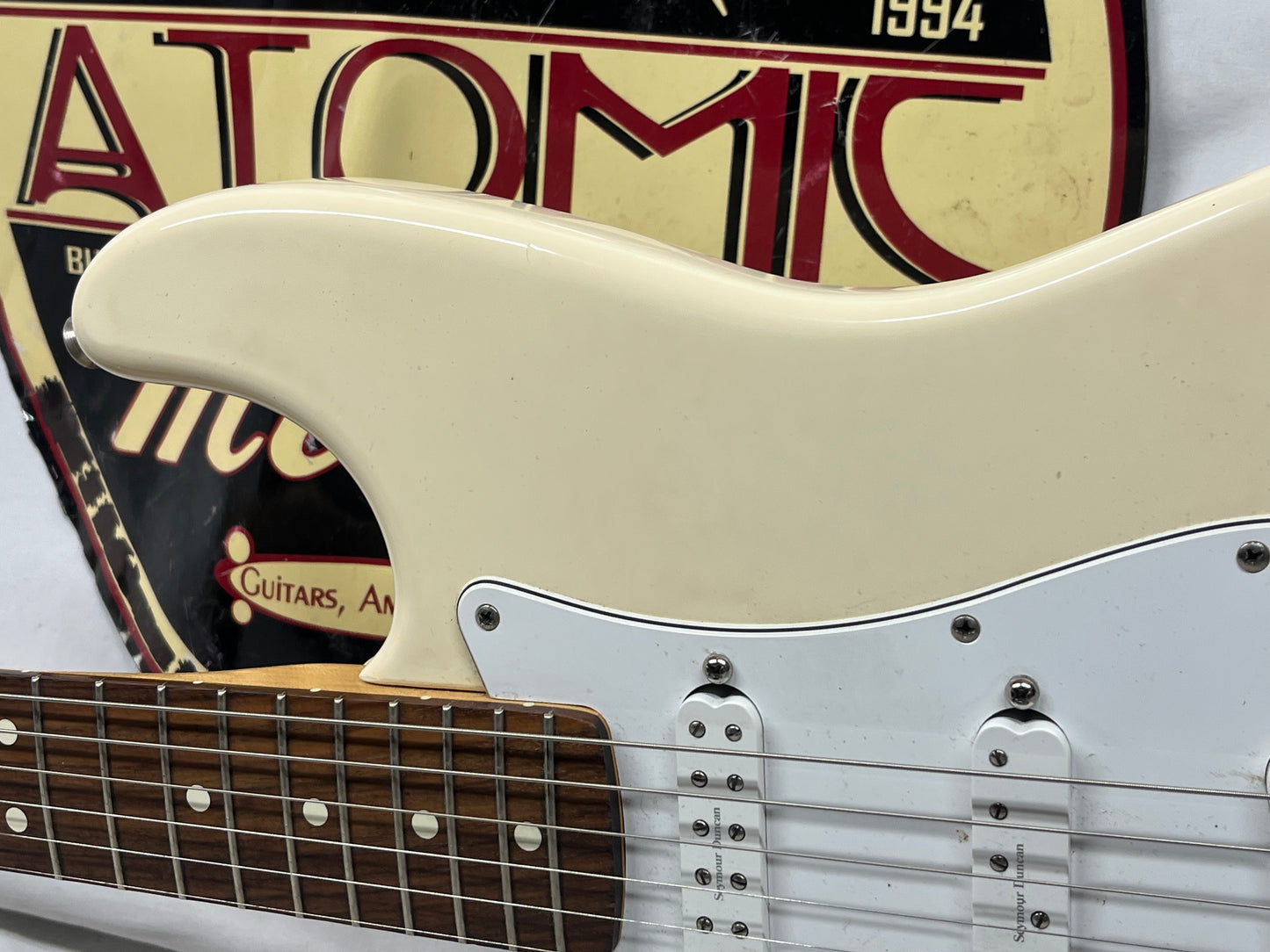 Fender Standard Stratocaster Strat Left Handed Lefty Electric Guitar - Arctic White