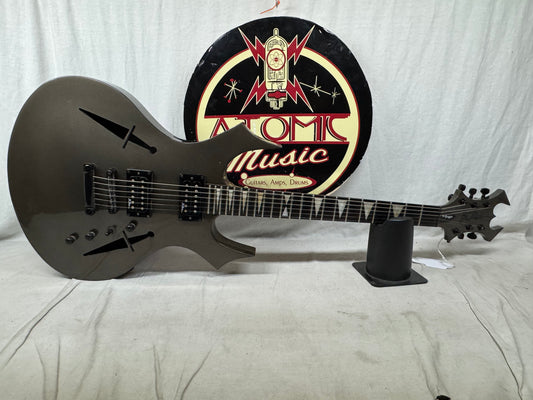 B.C. Rich bc The Dagger Semi-Hollowbody Guitar - Gun Metal Gray