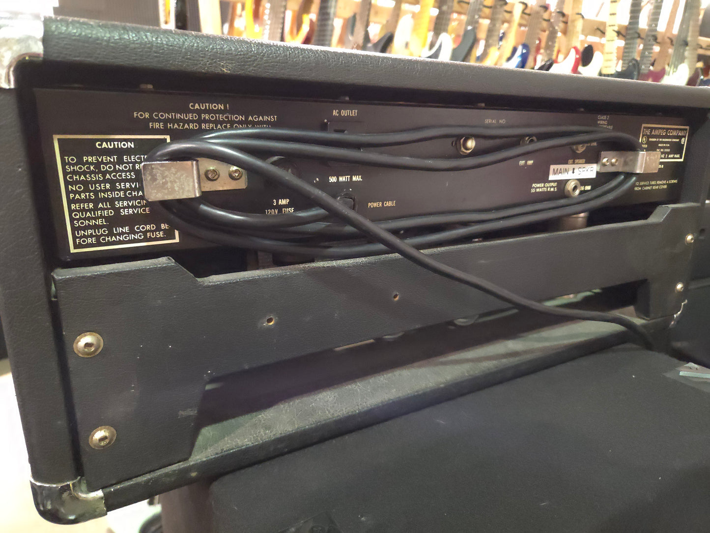 Ampeg B-25-B 2-Channel 55-Watt Bass Head 1969 - 1980 - Black - Local Pickup Only