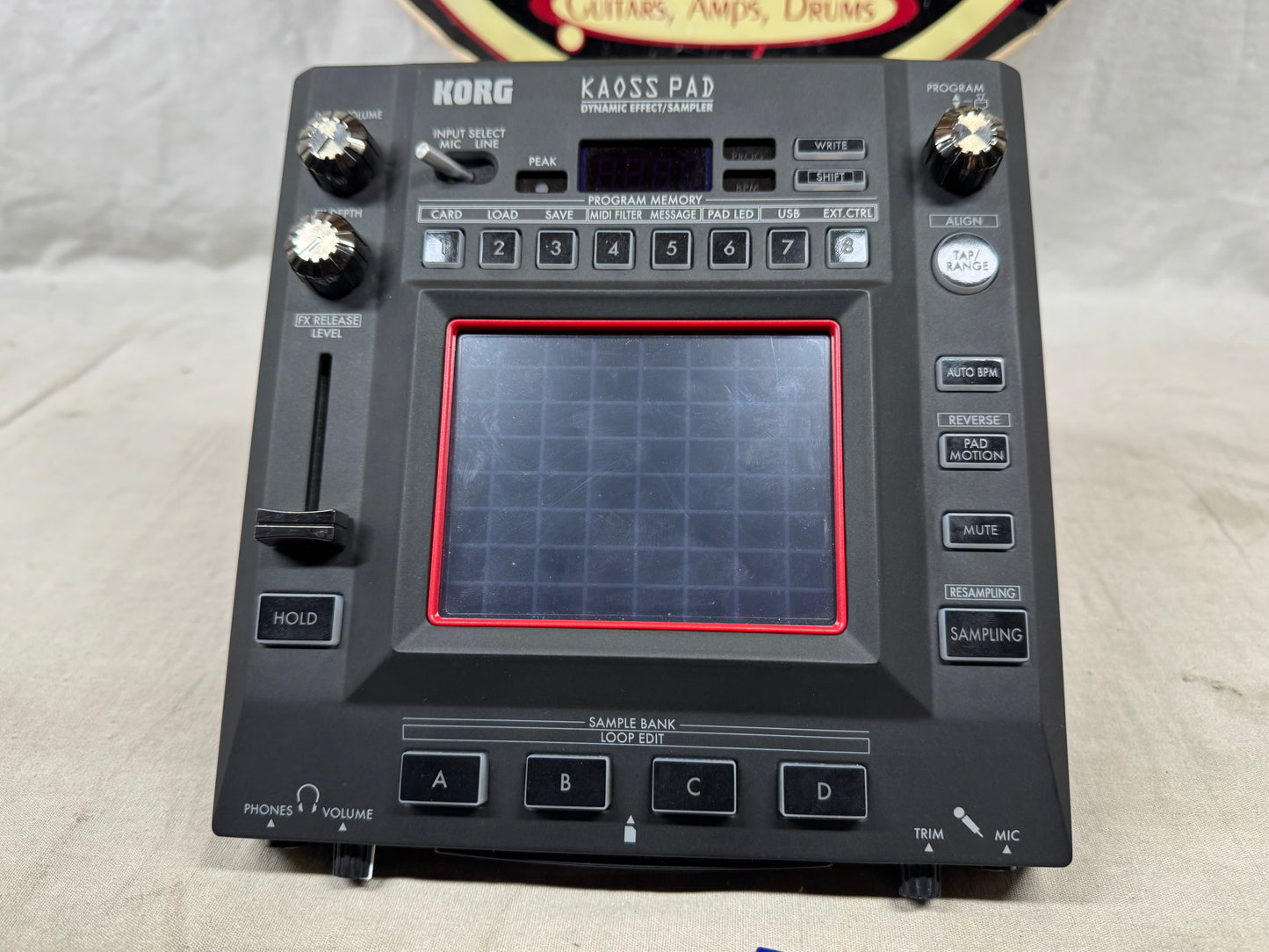 Korg KP3 Kaoss Pad Dynamic Effect Processor Multi-Bank Sampler Module