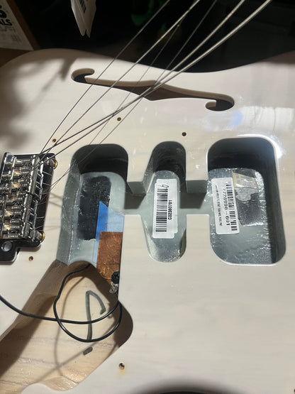 Fender USA Parts Stratocaster Guitar - Deep C shape American Professional II neck on American Professional Thinline Body  - White Blonde / Fender neck
