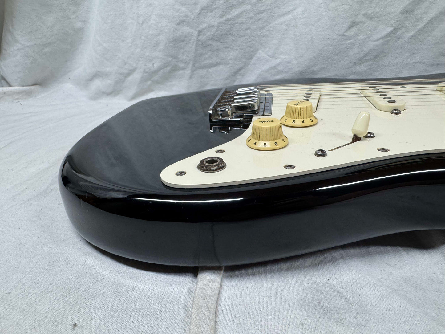 Fender USA Dan Smith era Stratocaster Guitar with Case 1983 - Black / Maple neck