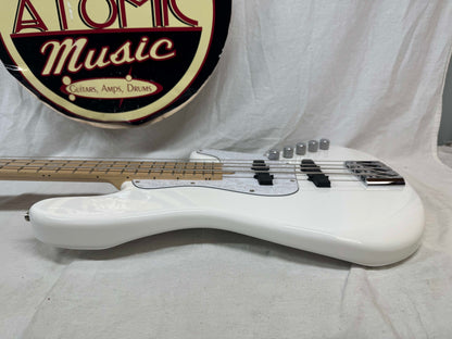 Cort Elrick NJS 4 njs4 4-string Bass with Gig Bag 2022 - White